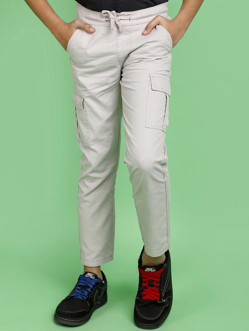 men solid color regular cargo - 21103202 - Very Small Image - 1