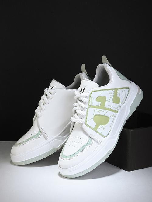 men white lace up sneaker - 21104034 - Very Small Image - 1