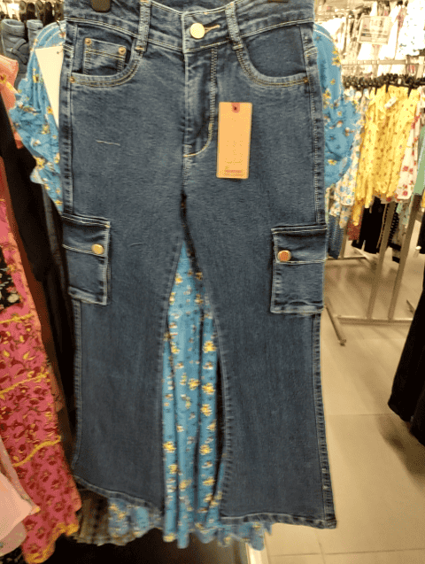 dark blue pc knitted denim jean - 21104398 - Very Small Image - 1