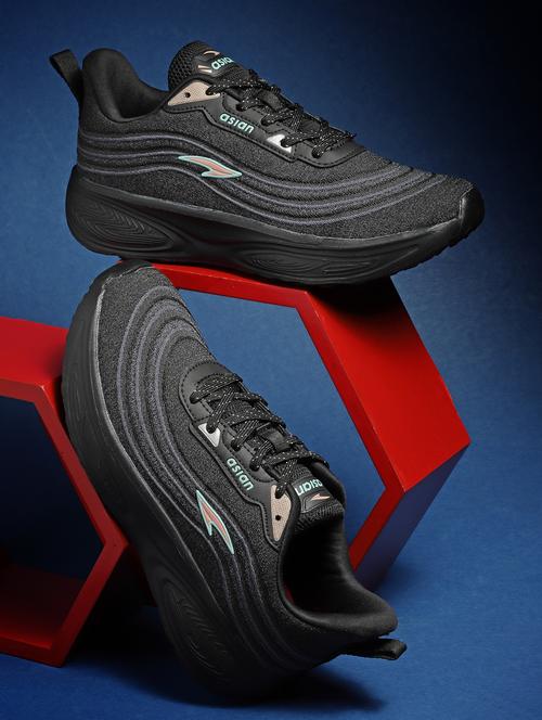 black lace-up sports shoes - 21104544 - Very Small Image - 1