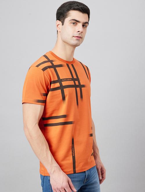 men round neck printed t-shirt - 21129034 - Very Small Image - 1