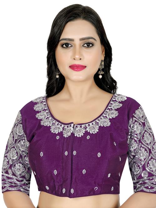 purple phantom embroidered blouse - 21129562 - Very Small Image - 1