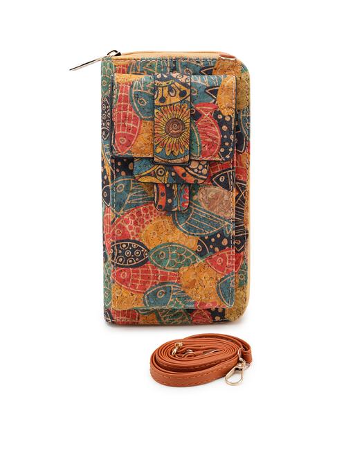 women printed fold over clutch - 21129969 - Very Small Image - 1