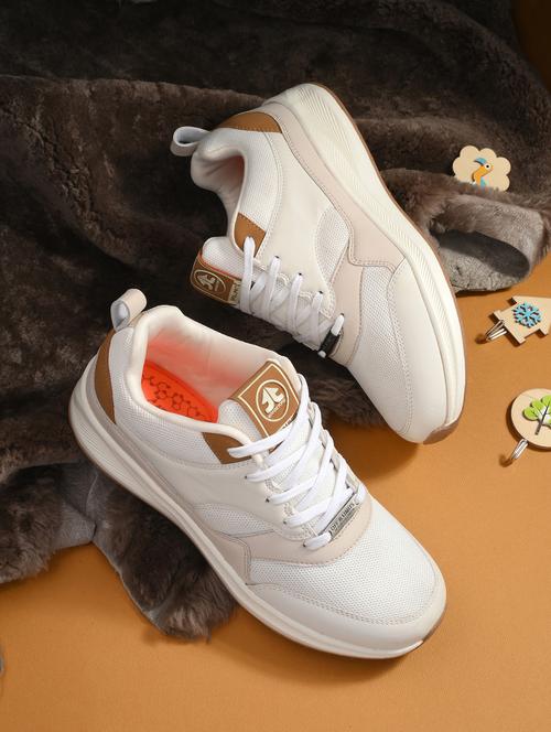 solid white lace-up sports shoes - 21131566 - Very Small Image - 1