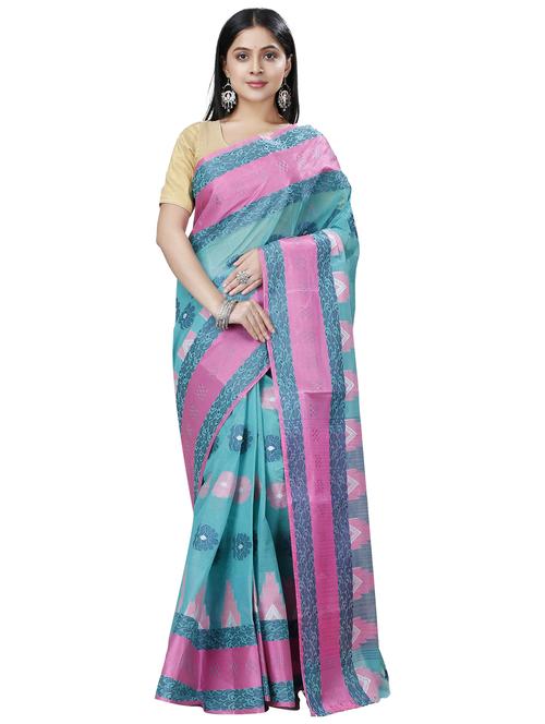 women self design handloom saree - 21137519 - Very Small Image - 1