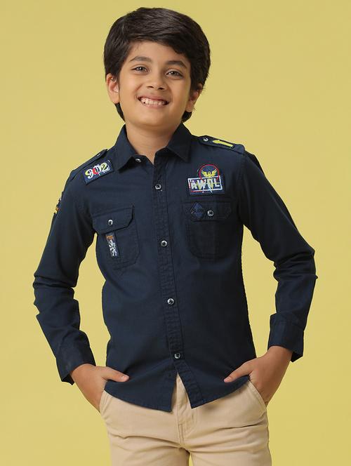 boys long sleeve collared shirt - 21139442 - Very Small Image - 1