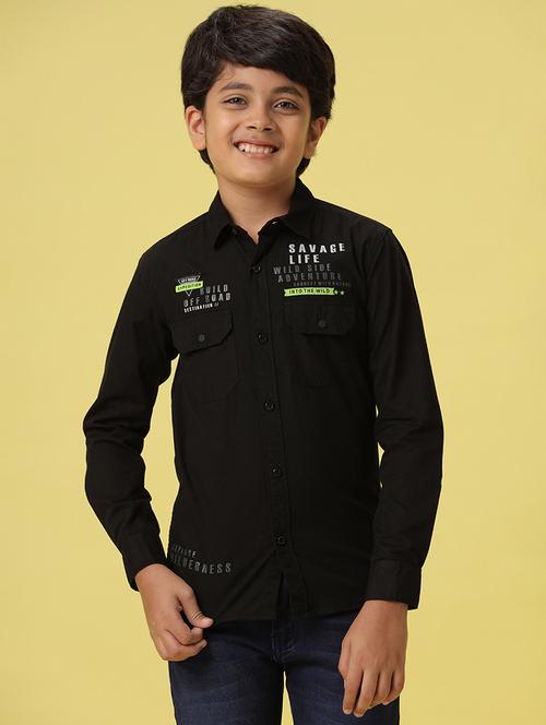 boys long sleeve collared shirt - 21139489 - Very Small Image - 1