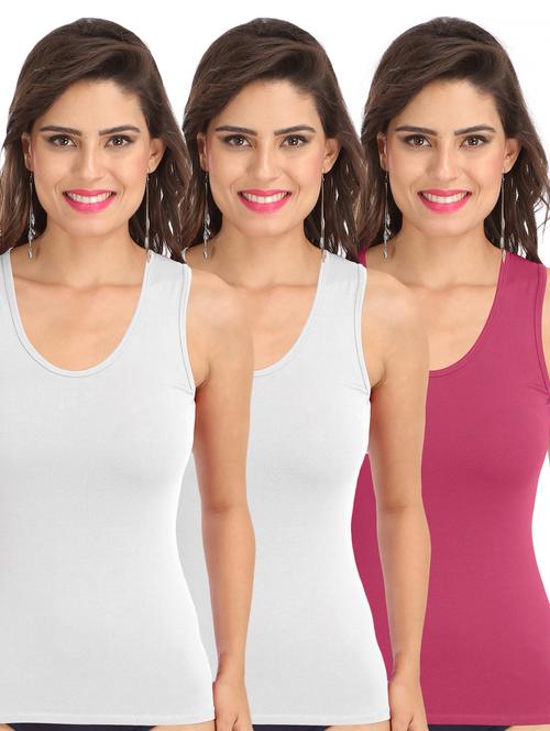 pack of 3 solid camisoles - 21140429 - Very Small Image - 1