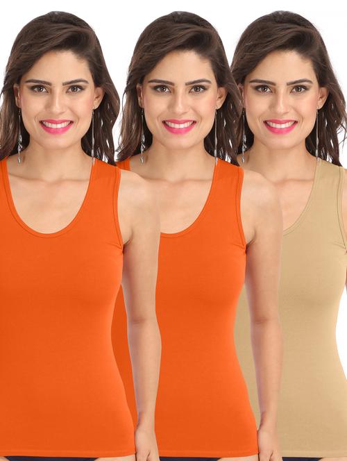 pack of 3 solid camisoles - 21140459 - Very Small Image - 1