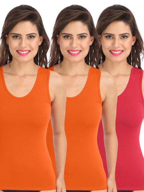 pack of 3 solid camisoles - 21140464 - Very Small Image - 1