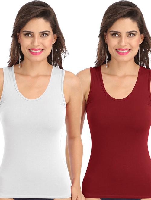 pack of 2 solid camisoles - 21140661 - Very Small Image - 1