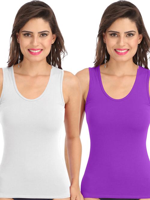 pack of 2 solid camisoles - 21140662 - Very Small Image - 1