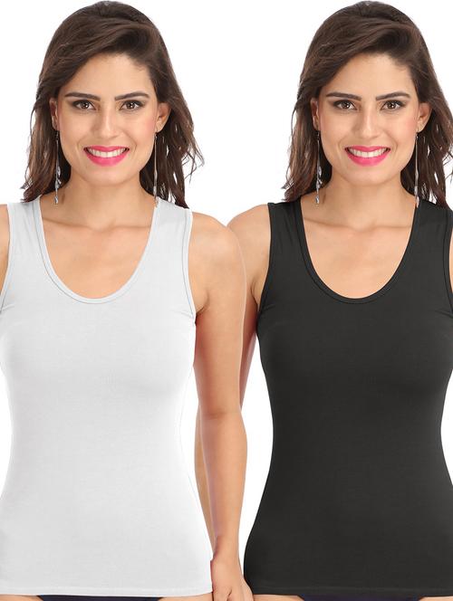 pack of 2 solid camisoles - 21140666 - Very Small Image - 1