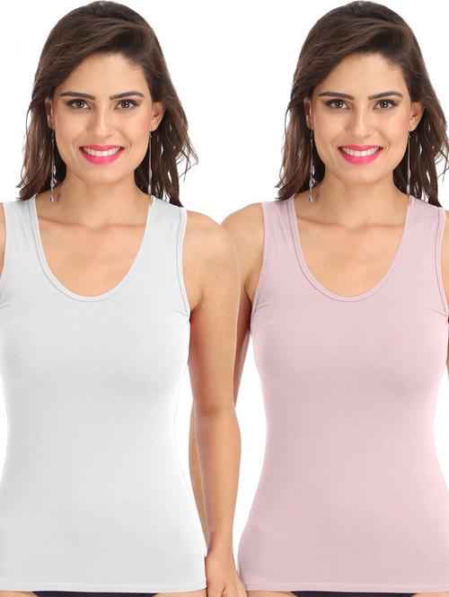 pack of 2 solid camisoles - 21140667 - Very Small Image - 1