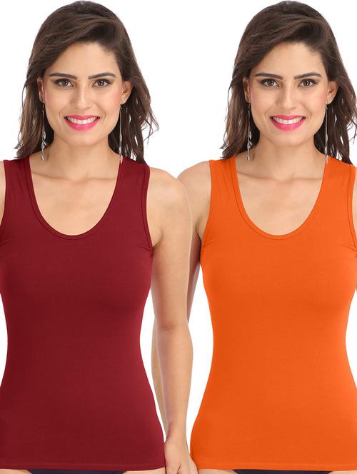 pack of 2 solid camisoles - 21140697 - Very Small Image - 1