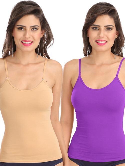 pack of 2 solid camisoles - 21140785 - Very Small Image - 1