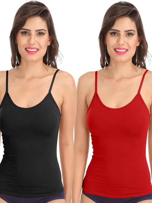 pack of 2 solid camisoles - 21140905 - Very Small Image - 1