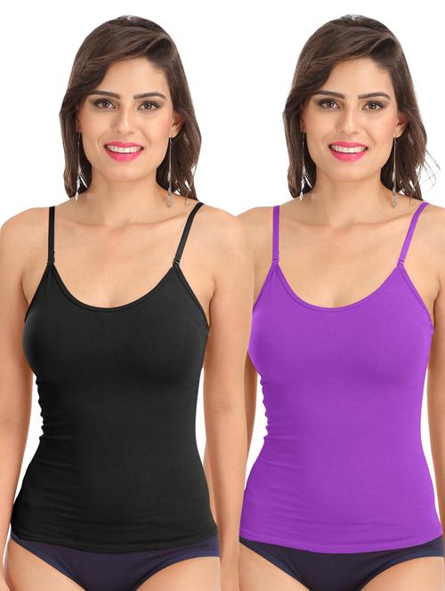 pack of 2 solid camisoles - 21140911 - Very Small Image - 1
