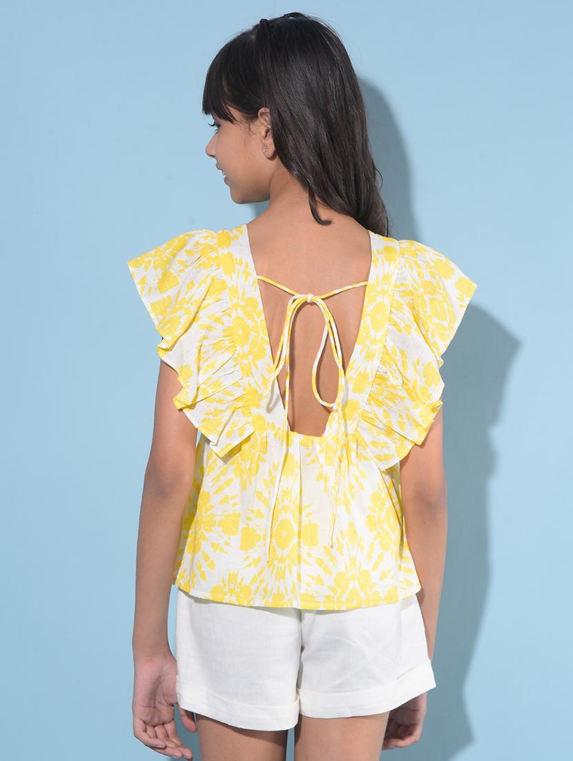 white floral printed top - 21142809 - Zoom Image - 2