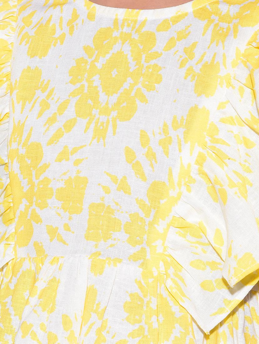 white floral printed top - 21142809 - Zoom Image - 5