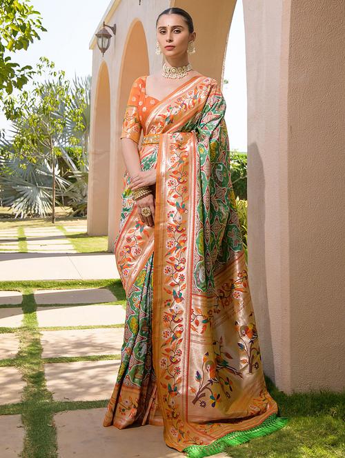women self design paithani saree - 21144594 - Very Small Image - 1