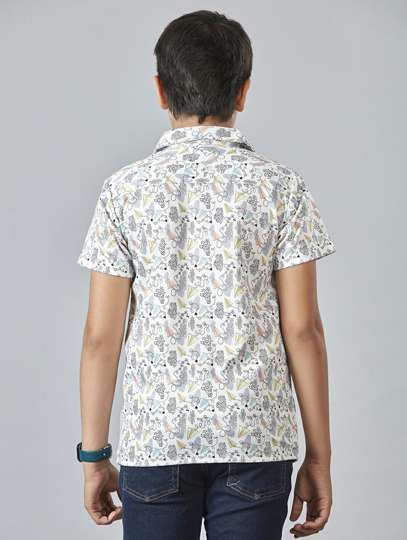 boys printed short sleeves shirt - 21145647 - Standard Image - 3