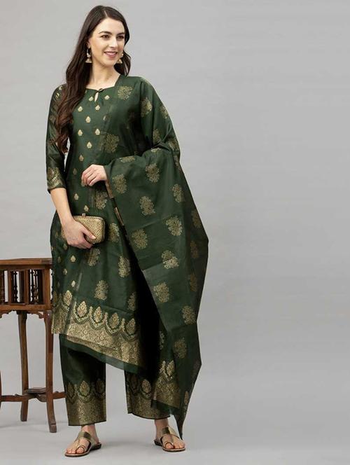 women self design unstitched suit set - 21146477 - Very Small Image - 1