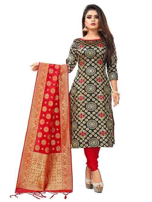 women self design unstitched suit set - 21149598 - Very Small Image - 1