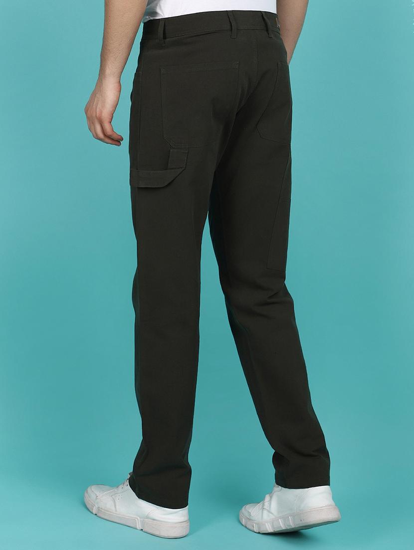green cotton casual trouser - 21151271 - Zoom Image - 2