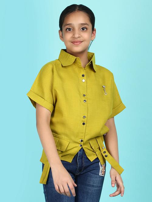green cotton top - 21151341 - Very Small Image - 1