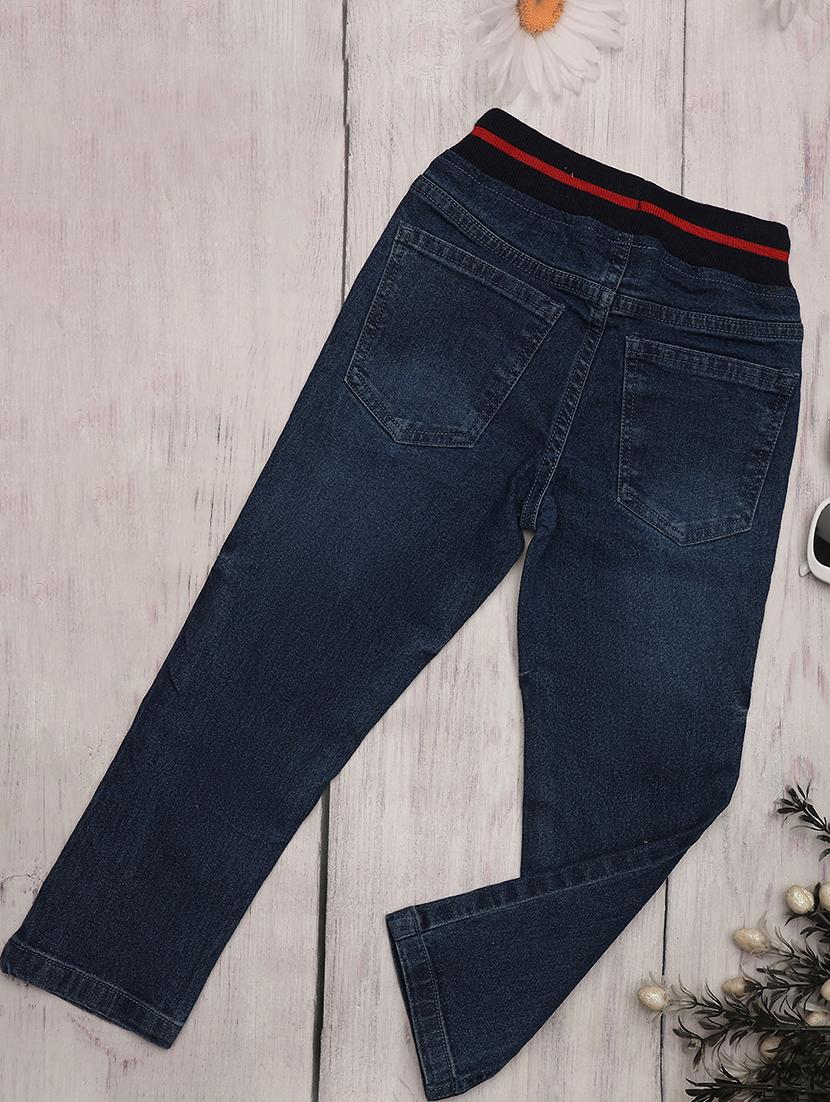 boys mid rise plain jeans - 21151403 - Zoom Image - 1
