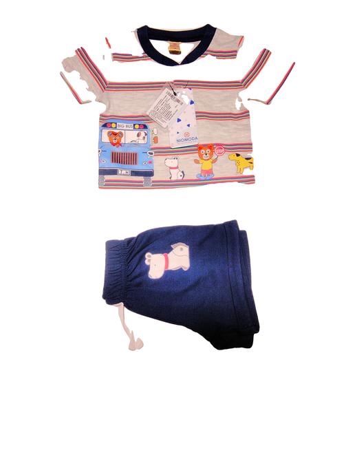 assorted cotton single jersey twin sets & dungree - 21151442 - Very Small Image - 1