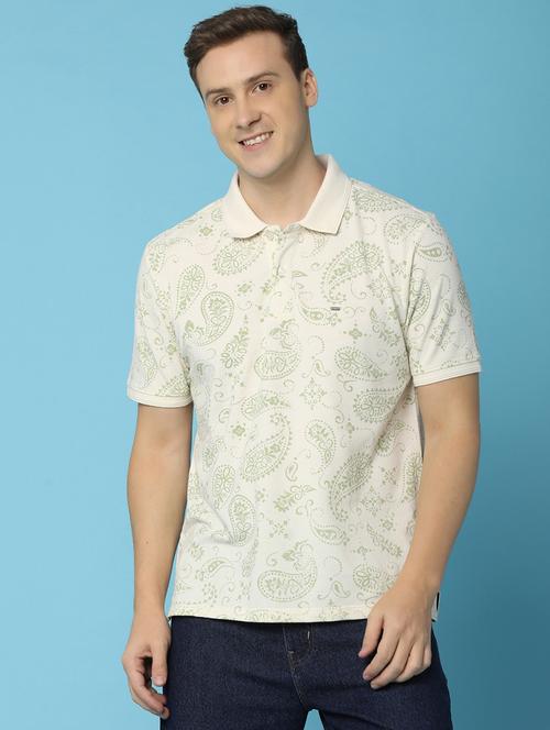 men polo neck printed t-shirt - 21151455 - Very Small Image - 1