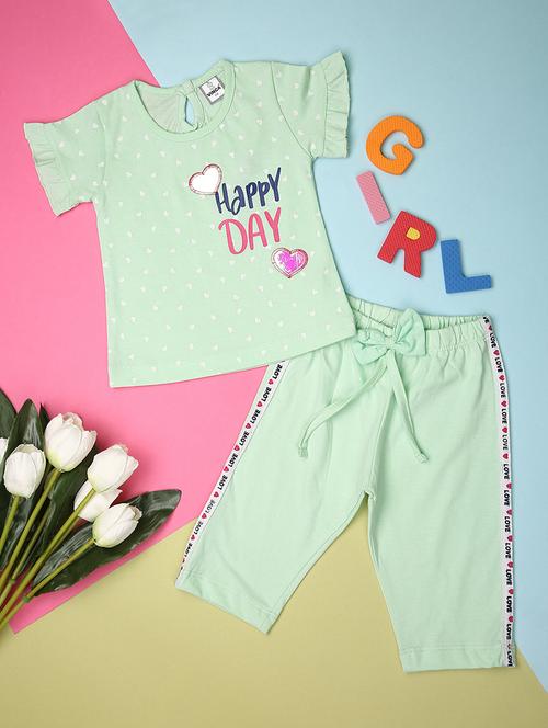 kids printed t-shirt and pajama set - 21153589 - Very Small Image - 1