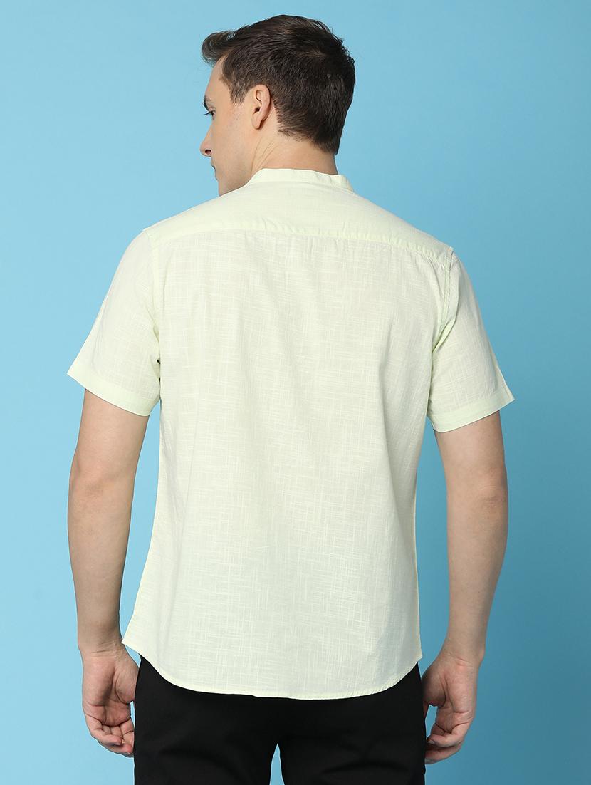 men solid cotton casual shirt - 21159605 - Standard Image - 3