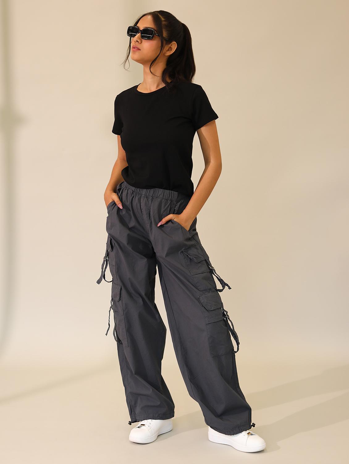women solid cotton modal short sleeves t-shirt - 21164625 - Zoom Image - 2