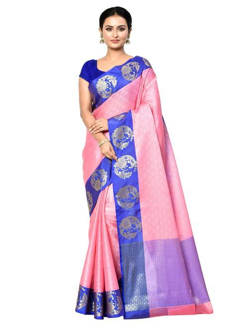 women self design banarasi saree with blouse - 21167803 - Very Small Image - 1