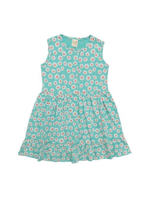 girls round neck printed frock - 21168070 - Very Small Image - 1