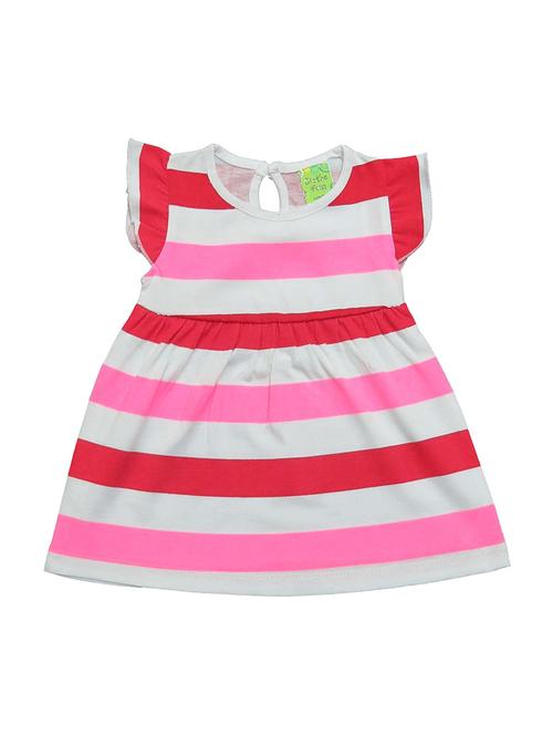 girls round neck printed frock - 21168106 - Very Small Image - 1