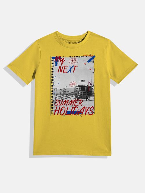 boys round neck printed t-shirt - 21168372 - Very Small Image - 1