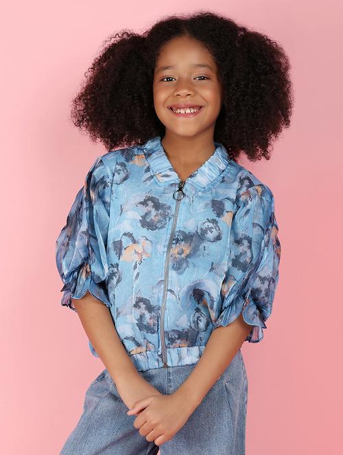 blue printed cotton top - 21168660 - Very Small Image - 1