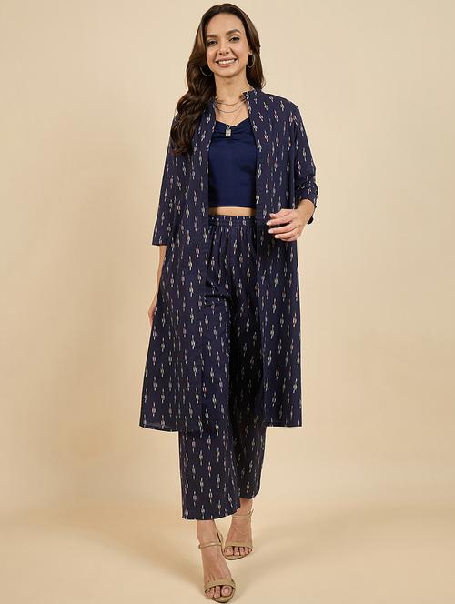 navy blue printed coord set - 21169899 - Very Small Image - 1