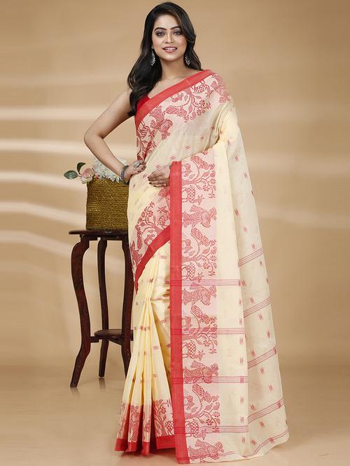 women self-designed tant saree - 21170039 - Very Small Image - 1