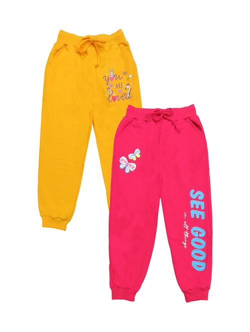 girls pack of 2 cotton jogger - 21170158 - Very Small Image - 1