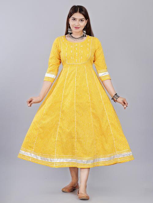 women printed flared kurta - 21170918 - Very Small Image - 1