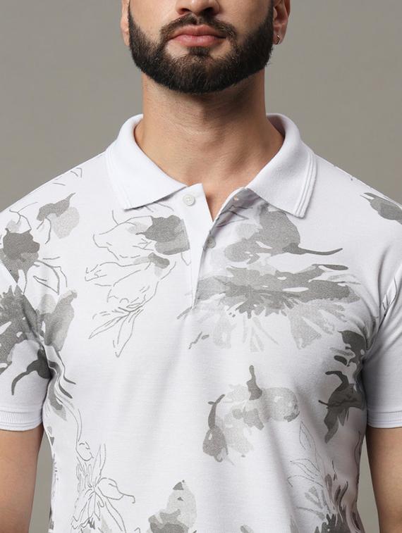 white polyester polo t-shirt - 21173304 - Standard Image - 4