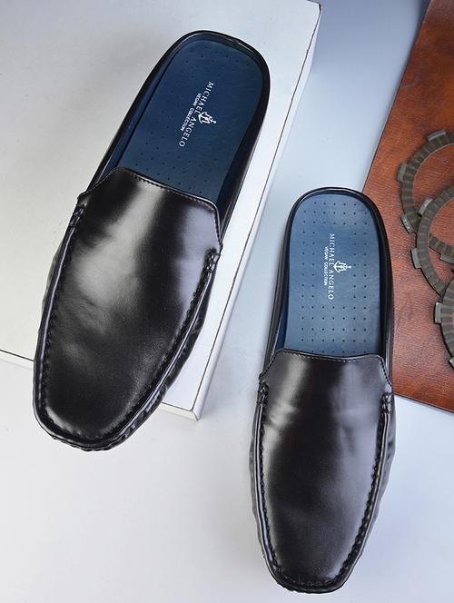 black pvc slip on mules - 21173346 - Very Small Image - 1