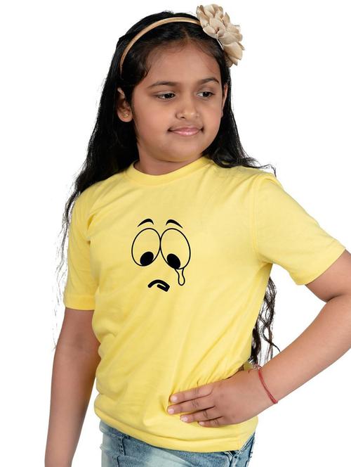 yellow cotton blend tee - 21175380 - Very Small Image - 1