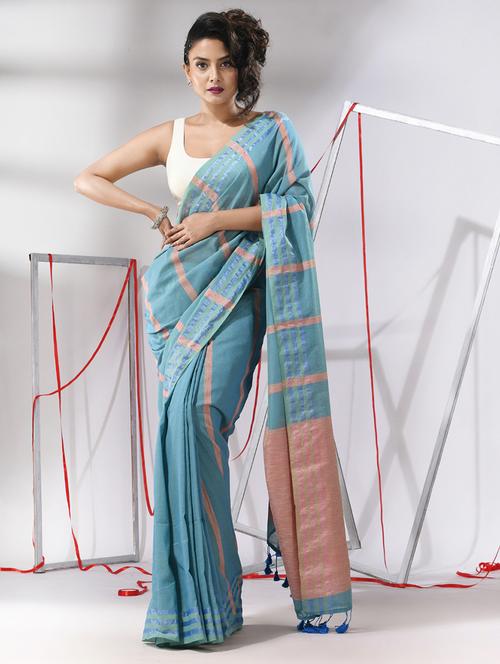 women self design handloom saree with blouse - 21176010 - Very Small Image - 1