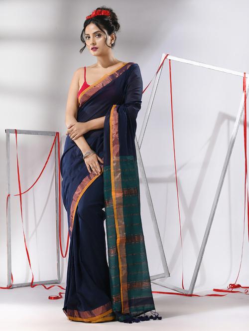 women self design handloom saree with blouse - 21176099 - Very Small Image - 1